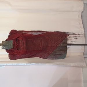❄️ 3/$25 Mesh Lace Floral Fringe Triangle Shawl Scarf